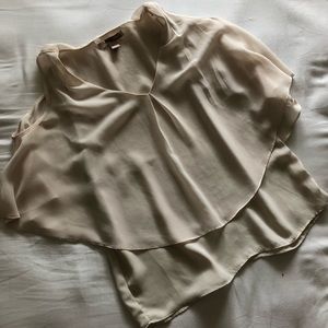 Forever 21 Layered Off White Blouse